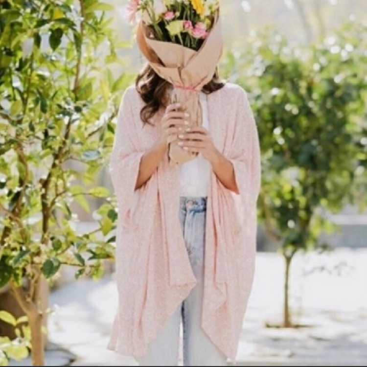 Symbology Pink/Peach Kimono Cardigan